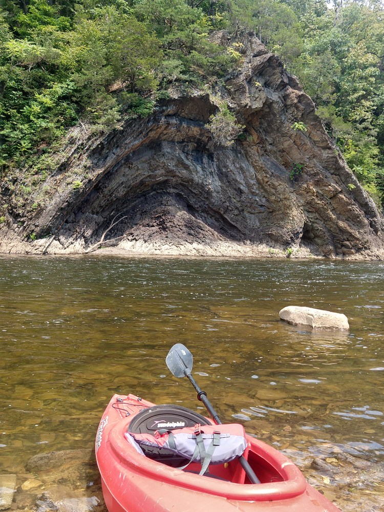 Rock formations along Cacapon River
